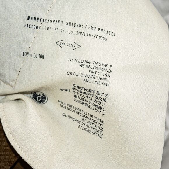 Apolis Global Citizen Slim fit Utility Chino Pants Light Brown Size 30 - Picture 4 of 10